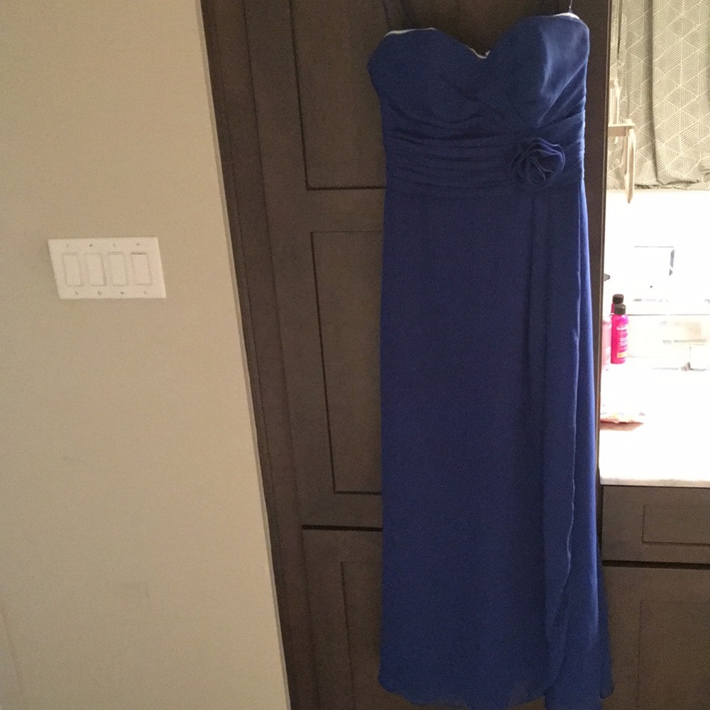 Formal, royal blue, floor length dress, 8, no tag